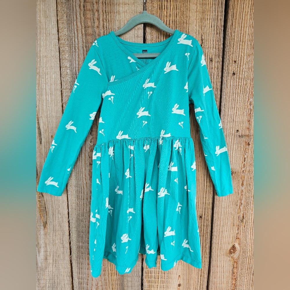 Tea Collection wrap neck bunny dress